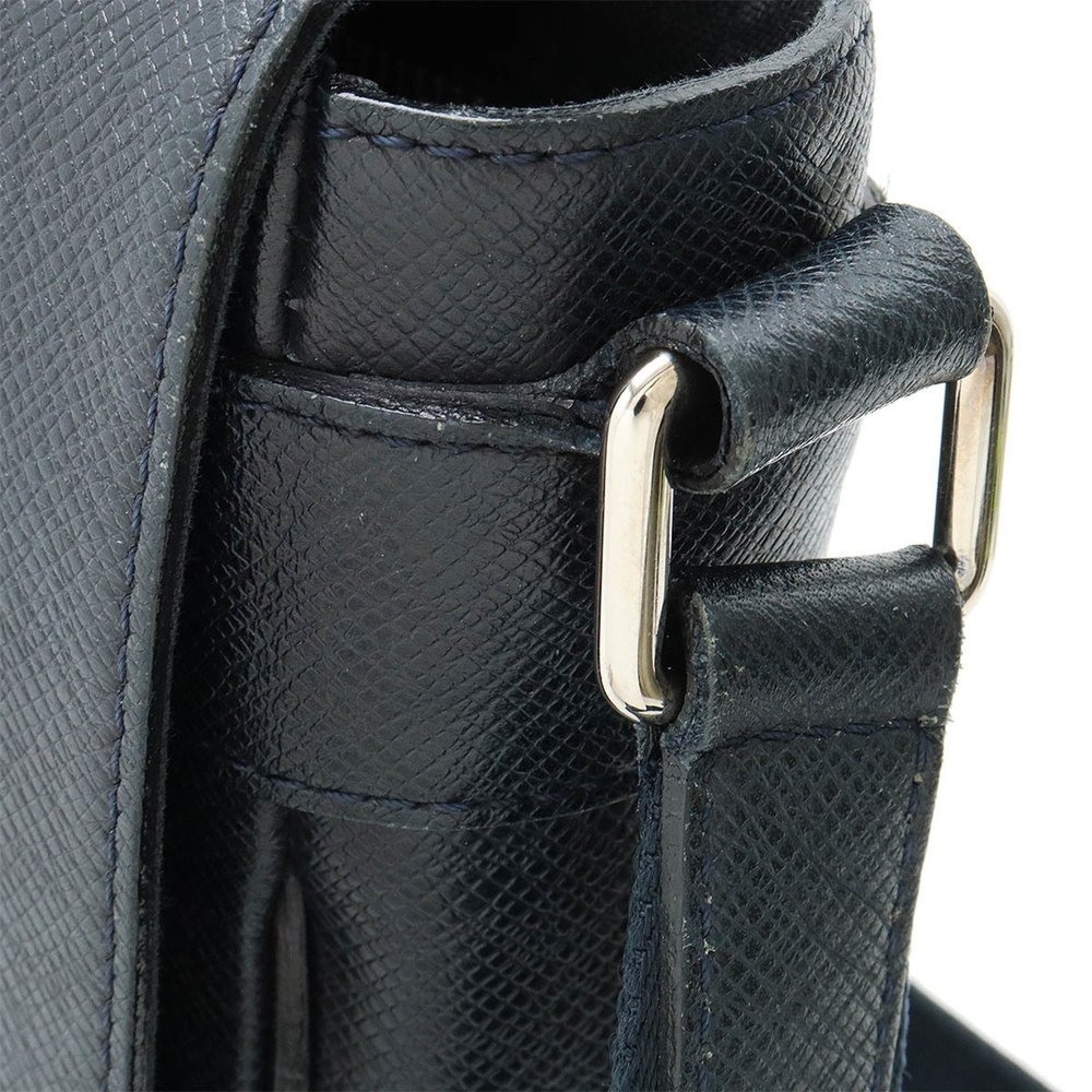 LOUIS VUITTON Taiga Roman PM Shoulder Bag Leather Bol Dark Navy M32699 - Picture 6 of 10